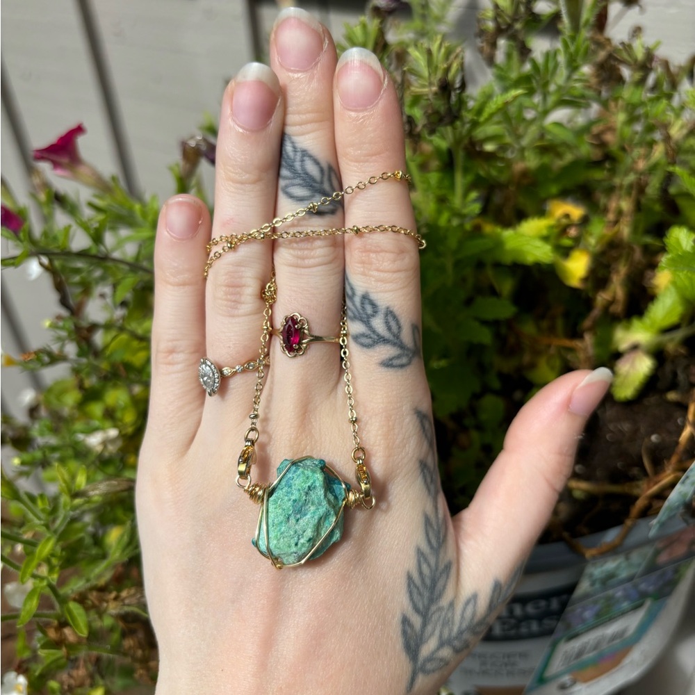 Chrysocolla Interchangeable Necklace - image 3